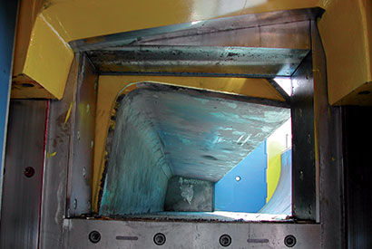 shear baler compression box